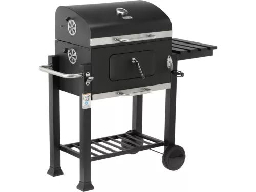 Lund szén grillsütő deluxe, öntöttvas rács 54x37 cm