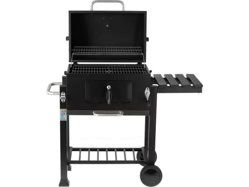 Lund szén grillsütő deluxe, öntöttvas rács 54x37 cm