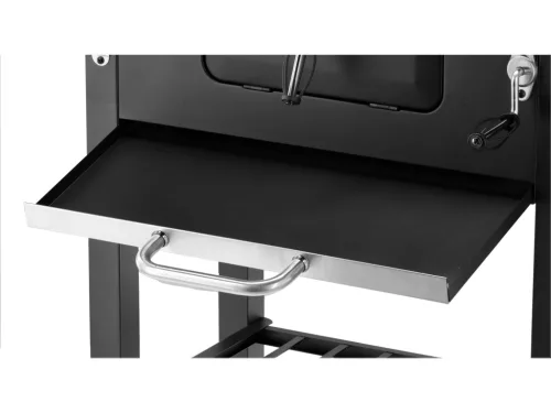 Lund szén grillsütő deluxe, öntöttvas rács 54x37 cm