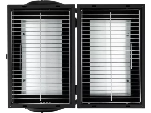 Lund szénfűtésű hordozható grillsütő, 2 db rács, 34x21 cm