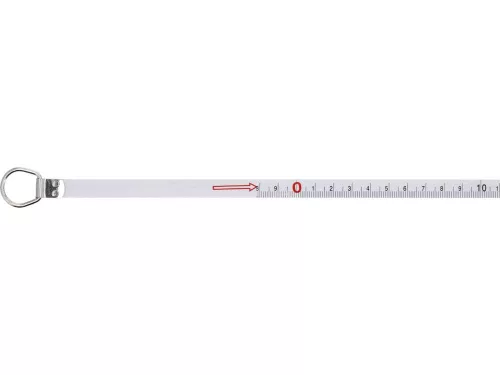 Mérőszalag 20 m acél nyitott