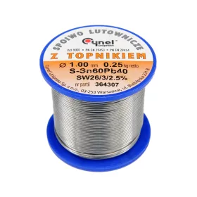 Ólmozott forrasztóanyag sn60pb40 1.0 mm 250 g