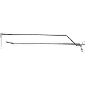 perforált fali akasztó 1 szár címketartóval 300 mm 30 db