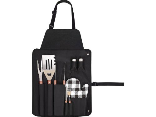 grill kötény eszközökkel, 8 részes