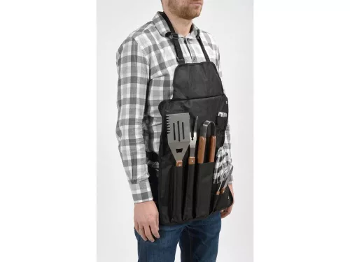 grill kötény eszközökkel, 8 részes