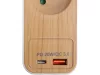 Sthor hosszabbító elosztó fahatású, USB-s 5G, Z/U, 1,4 m