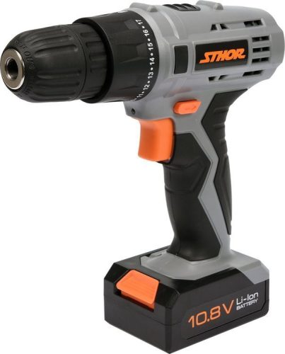 Sthor akkus fúró csavarozó 10,8V 1300mAh akkuval és töltővel