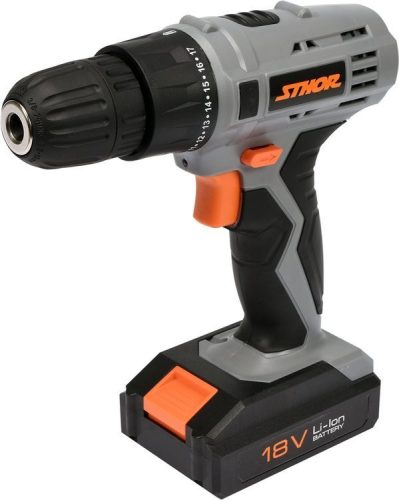 Sthor akkus fúró csavarozó 18V 1300mAh akkuval és töltővel