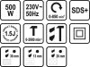 Sthor elektromos ütvefúró SDS-plus 500 W