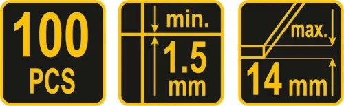 Vorel csempeszintező talpelem 1,5 mm 100 db