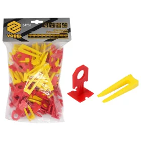 Vorel csempeszintező készlet 50 talpelem 50 ék 3 mm