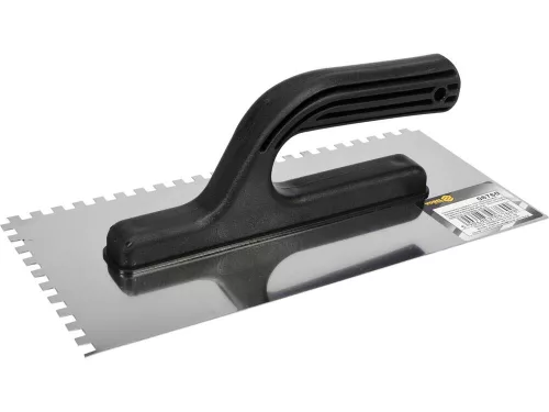 Vorel simító rozsdamentes acél, fogakkal 6 mm 270x125 mm