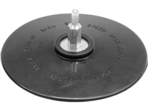 Vorel gumitányér csapos hatszögletű szárral 125 mm 3250 rpm