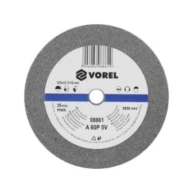 Vorel köszörűkorong 60P 125x12,7x17 mm