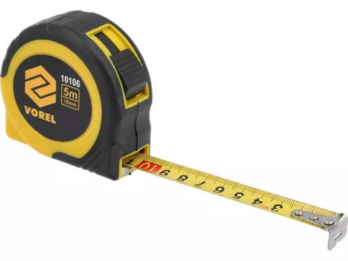 Vorel mérőszalag ütközővel 5 m x 16 mm