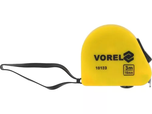 Vorel mérőszalag 3 m x 16 mm sárga