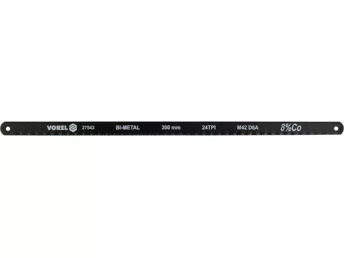 Vorel fém fűrészlap 300 mm 24 TPI 2 db D6A+Co8%