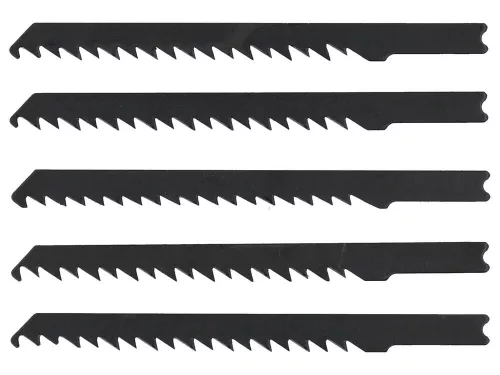 Vorel dekopír fűrészlap 5 részes 100 mm U szárral 6 tpi feketített
