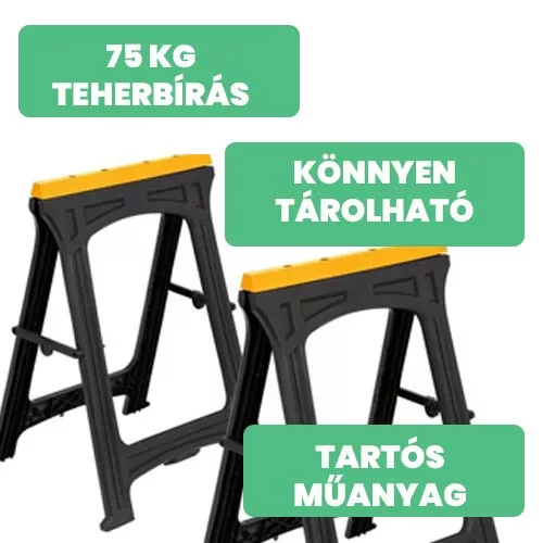 Vorel munkabak 780 mm 2 részes összecsukható