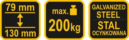 Vorel munkabak 790-1300 mm összecsukható