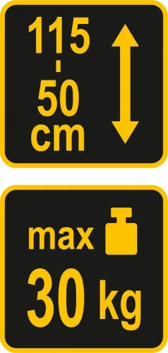 Vorel támasztó rúd teleszkópos 500-1150 mm