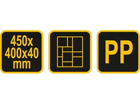 Vorel térkősablon négyszögletes 400x450 mm