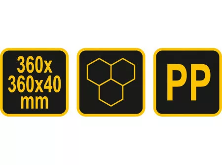 Vorel térkősablon hatszögletes 360x360 mm