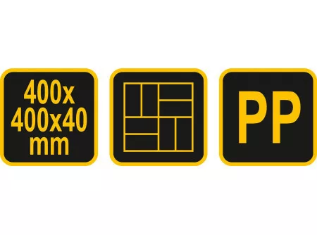 Vorel térkősablon téglalap 400x400 mm