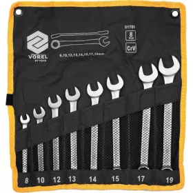 Vorel csillag-villáskulcs készlet 8 részes 8-19 mm