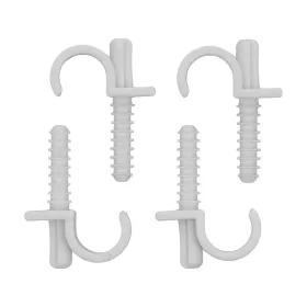 Vorel csőrögzítő műanyag, bordázott 4 részes 16 mm