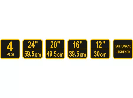 Vorel kerékszerelő vas készlet 4 részes 300-595 mm