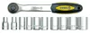 Vorel dugókulcs készlet 11 részes 1/4" 5-14 mm