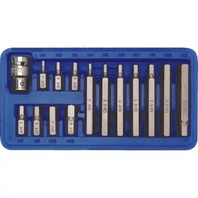 Vorel bitfej készlet Hex H4-H12 15 részes