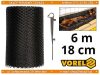 Vorel csatorna háló rögzítőkkel 6 m x 180 mm x 8 mm