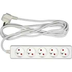 Vorel hosszabbító elosztó ötös, földelt, kapcsoló nélkül 3 m