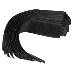 Vorel tépőzár szalag fekete 150 mm 10 db