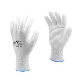 Vorel munkakesztyű PU bevonattal fehér 9-es