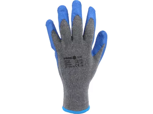 Vorel munkakesztyű PU bevonattal kék 12 pár 12-es