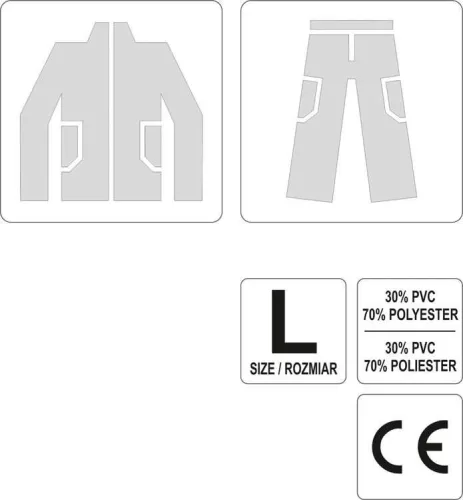 Vorel esőkabát nadrággal kapucnis L terepmntás