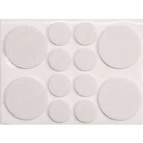 Vorel öntapadós csúszásgátló alátét készlet fehér filc 20/38 mm 12 részes