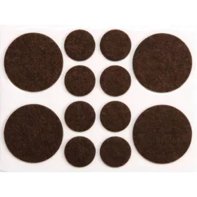 Vorel öntapadós csúszásgátló alátét készlet barna filc 20/38 mm 12 részes