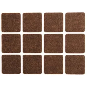 Vorel öntapadós csúszásgátló alátét barna filc 28x28 mm 12 db