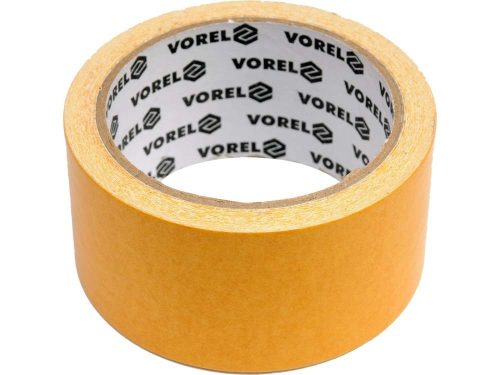 Vorel kétoldalú ragasztószalag sárga 50 mm x 5 m