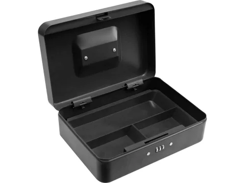 Vorel pénzkazetta rekeszekkel kombinációs záras 250x180x90 mm