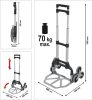 Vorel lépcsőjáró molnárkocsi összecsukható 70 kg 1000 mm