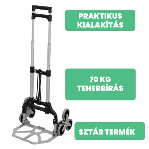 Vorel lépcsőjáró molnárkocsi összecsukható 70 kg 1000 mm