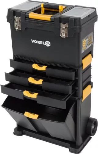 Vorel kerekes szerszámosláda 3 részes 3 fiókkal