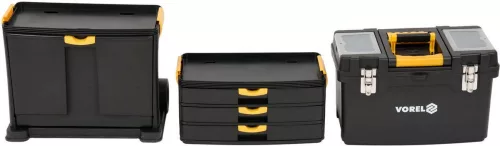 Vorel kerekes szerszámosláda 3 részes 3 fiókkal