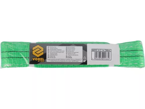 Vorel emelőheveder 2 T, 1 m, 60 mm