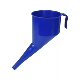 Vorel üzemanyag tölcsér szűrővel, ferde 130 mm kék